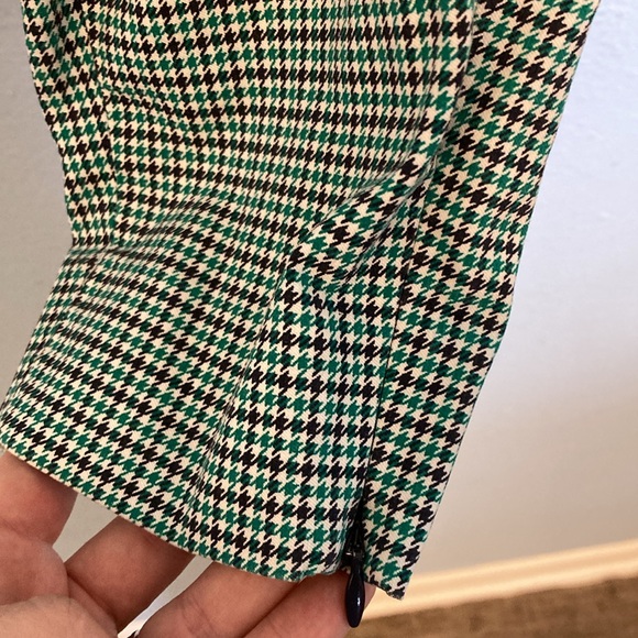 The Limited Womens Sz 6R Extra Stretch Skinny Trousers Green Purple White Check - Picture 5 of 15